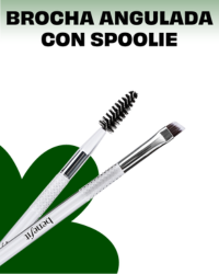 “dual-ended angled eyebrow brush”