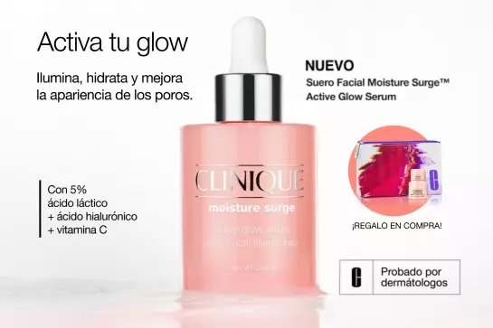 Exfolia, hidrata e ilumina para un brillo instantáneo y continuo con el nuevo Moisture Surge Active Glow Serum