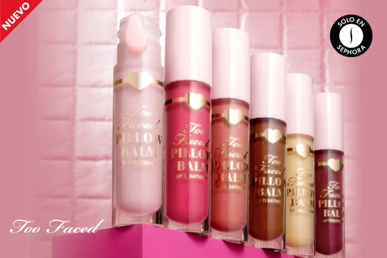 Bálsamo Labial Reparador, descubre el poder de la hidratación intensa con Pillow Balm de Too Faced