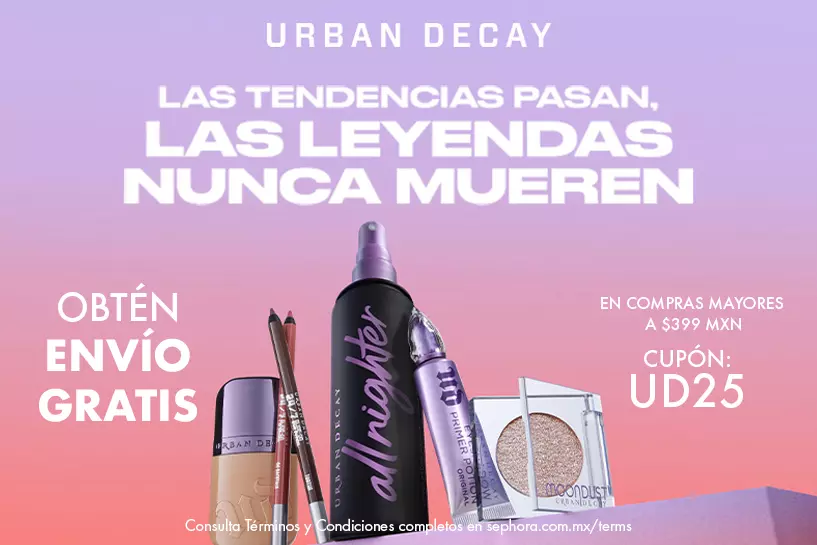 Conoce los favoritos de la marca y obtén envío gratis en compras mayores a $399 MXN | Cupón: UD25