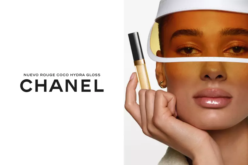 Nuevo ROUGE COCO HYDRA GLOSS. Hidrataci&oacute;n de larga duraci&oacute;n, efecto inmediato. Brilla con CHANEL.