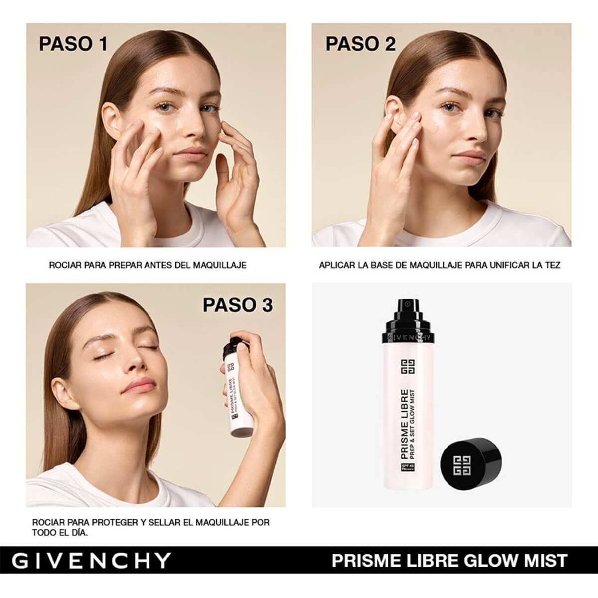 PRISME LIBRE PREP & SET GLOW MIST 4 EN 1 (SPRAY PREPARADORA Y SELLADORA DE PIEL)