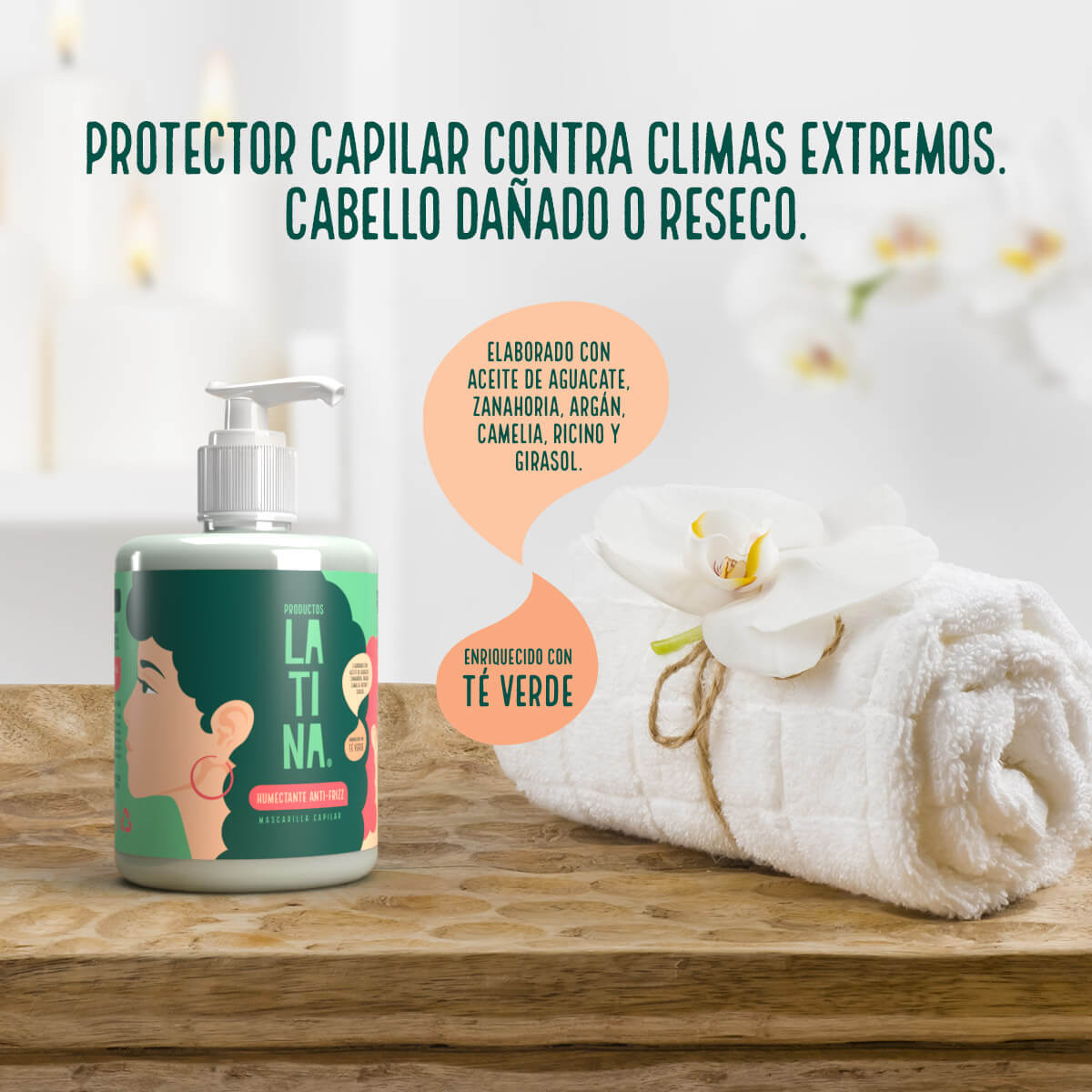 MASCARILLA HUMECTANTE ANTI-FRIZZ. MÉTODO CURLY GIRL
