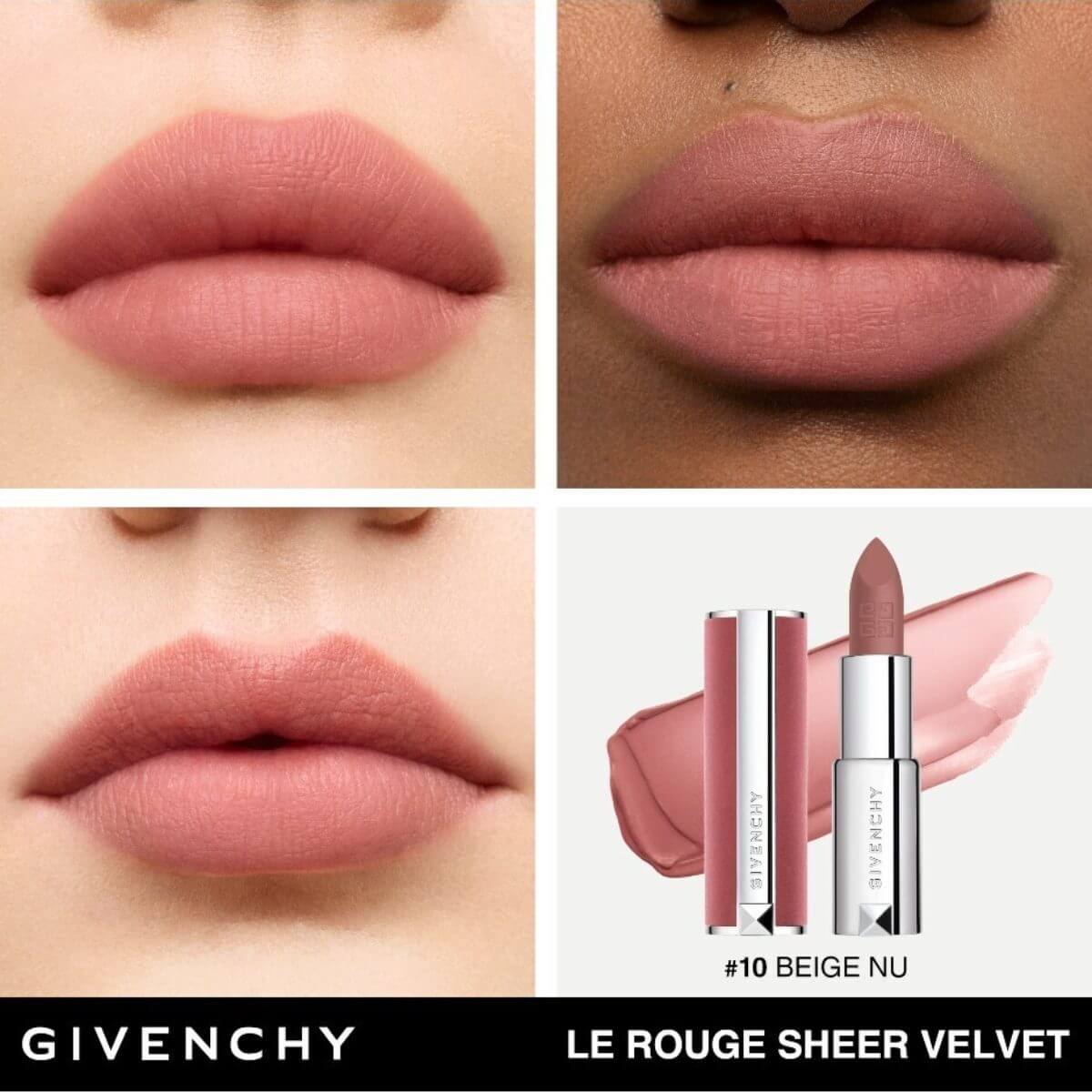 LE ROUGE SHEER VELVET LIPSTICK DE GIVENCHY (LABIAL MATE DE EFECTO DIFUMINADO Y LARGA DURACIÓN )