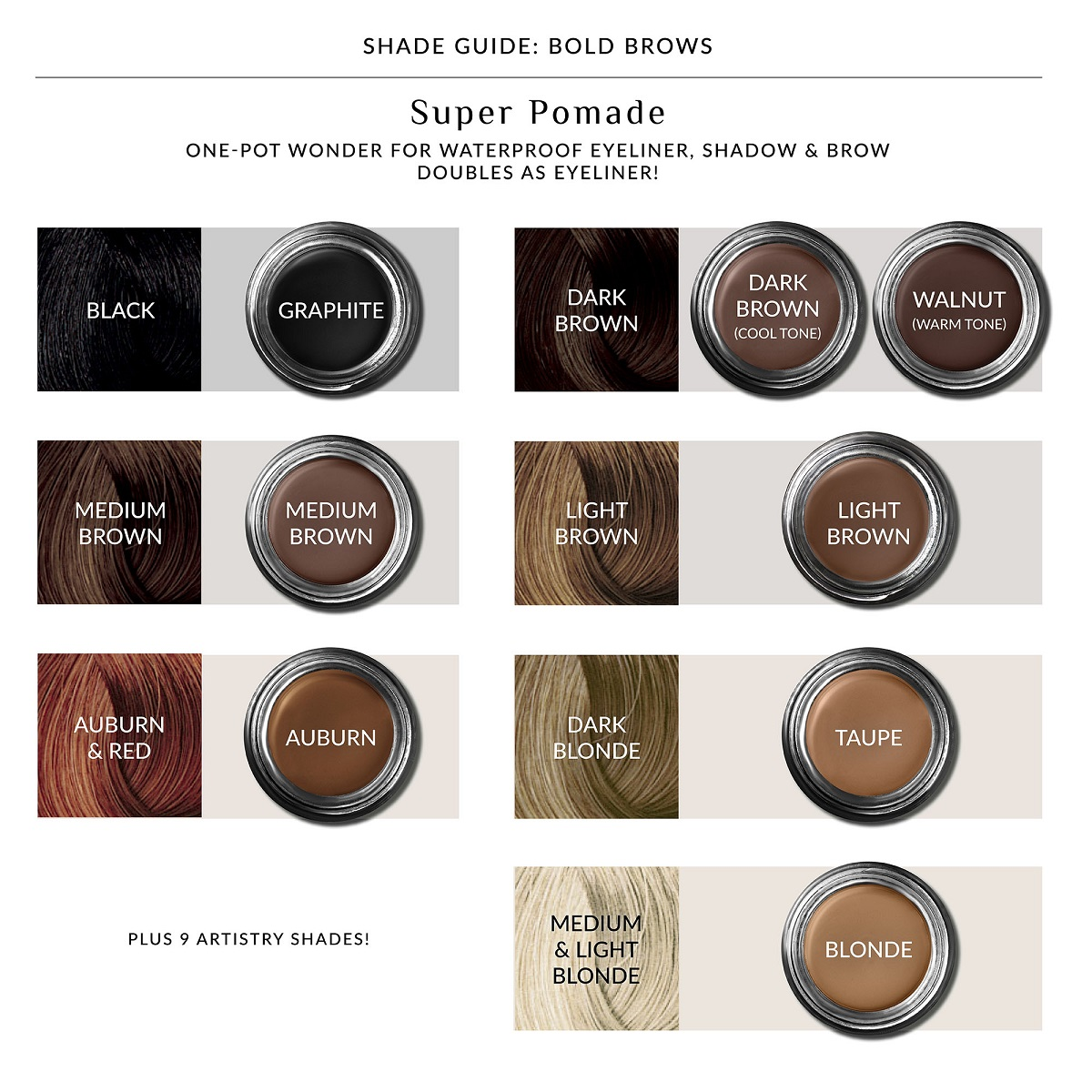 SUPER POMADE VEGAN EYELINER, SHADOW & BROW PIGMENT