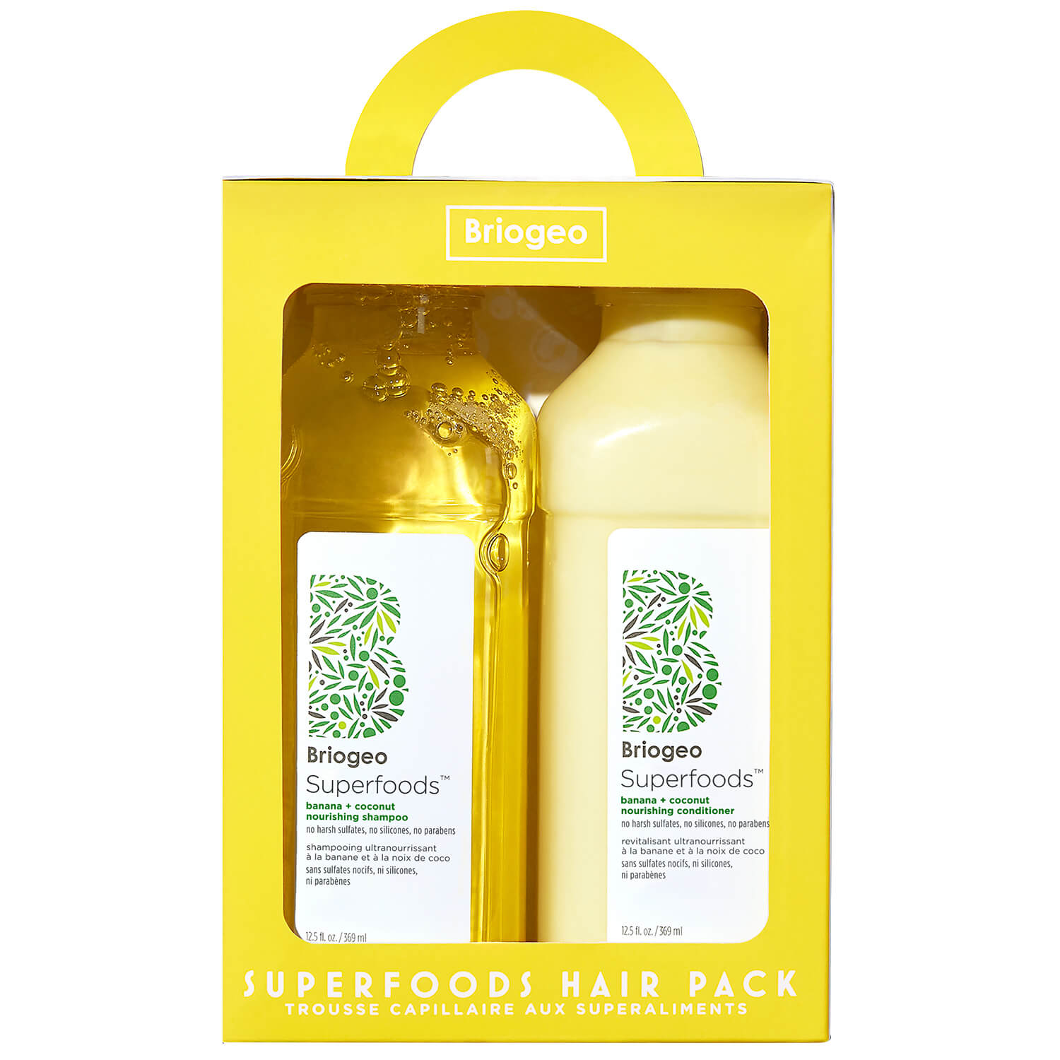 BGBK SUPERFOOD HAIR PACK (DUO DE SHAMPOO Y ACONDICIONADOR DE BANANA+COCONUT)