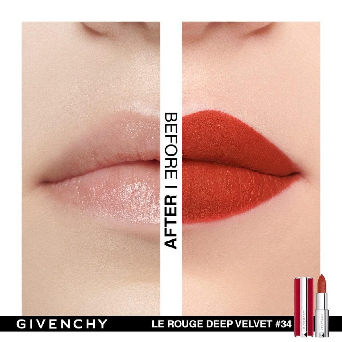 GIVENCHY LE ROUGE DEEP VELVET (LIPSTICK  MATE ULTRAPIGMENTADO DE LARGA DURACIÓN)